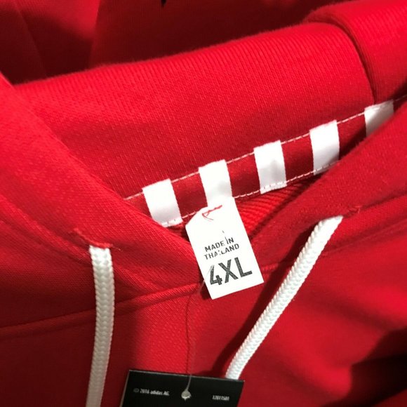 Adidas Basketball Red M McDonalds Comfy BASKETBALL Shooter Hoodie GE4998 - Picture 6 of 6